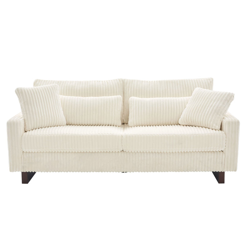 Modern Loveseat Sofa With 4 Pillows - R&R Furniture Gallery (Fountain Valley, CA)
