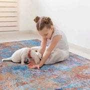 Maval - 6' X 9' Washable Area Rug - Multi - R&R Furniture Gallery (Fountain Valley, CA)