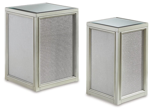 Traleena - Nesting End Tables (Set of 2) - Silver Finish - R&R Furniture Gallery (Fountain Valley, CA)