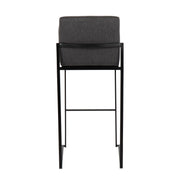 Lumi Source Fuji contemporary high back barstool with elegant design, featuring a sleek seat and stylish legs in a modern setting.