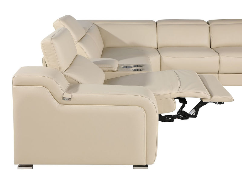 1116 - 8-Piece U-Shaped Sectional Sofa In With 4 Power Recliners & Power Headrest