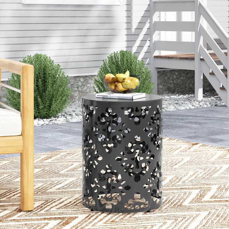 Outdoor Metal Modern Design End Table - R&R Furniture Gallery (Fountain Valley, CA)
