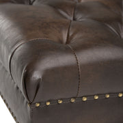 Henley - Tufted Ottoman Bench - Distressed Brown - R&R Furniture Gallery (Fountain Valley, CA)