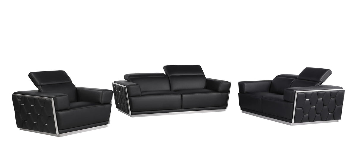 1111 - Leather Living Room Set - R&R Furniture Gallery (Fountain Valley, CA)