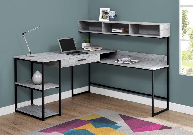 Computer Desk, Home Office, Corner, Storage Drawers, L Shape, Laptop, Contemporary & Modern - R&R Furniture Gallery (Fountain Valley, CA)