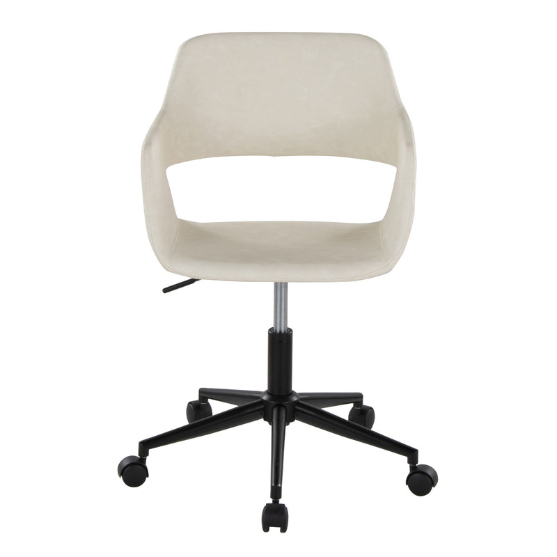 Lumi Source Margarite contemporary task desk chair with a sleek design, cushioned seat, and adjustable height for office use