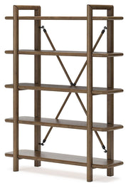 Roanhowe - Bookcase - Brown - R&R Furniture Gallery (Fountain Valley, CA)