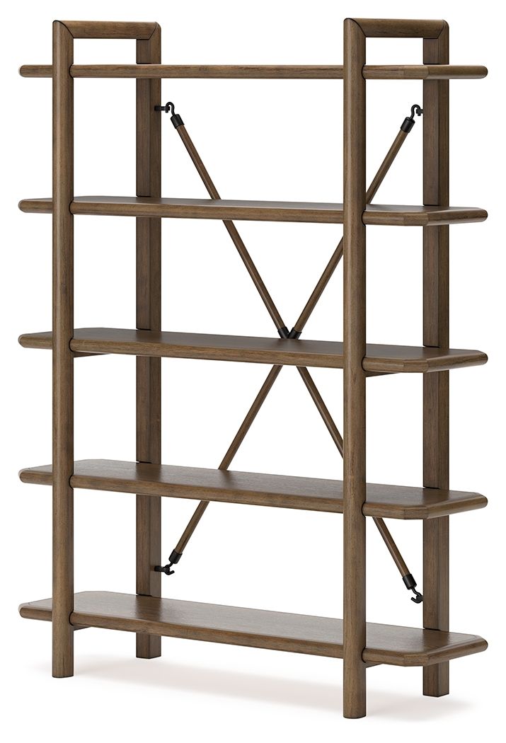 Roanhowe - Bookcase - Brown - R&R Furniture Gallery (Fountain Valley, CA)