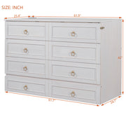 DreamHaus Murphy cabinet bed with large drawers, stylish design, and space-saving features, shown in a modern bedroom setting.