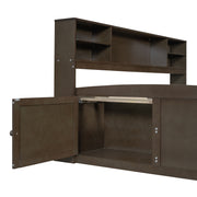 Daybed With 2 Bedside Cabinets, Upper Shelves And 4 Drawers - R&R Furniture Gallery (Fountain Valley, CA)