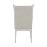Katia - Hostess Chair (Set of 2) - Light Gray Linen & Weathered White - R&R Furniture Gallery (Fountain Valley, CA)