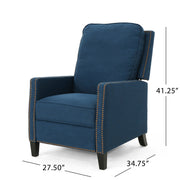 Contemporary Wide Manual Standard Recliner - R&R Furniture Gallery (Fountain Valley, CA)