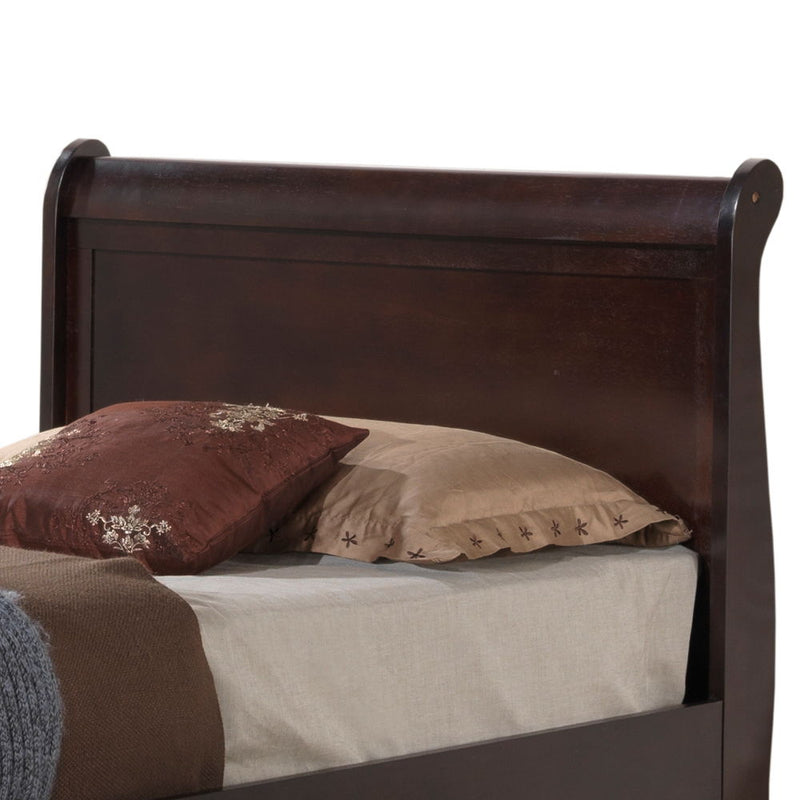 Elegant Glory Furniture trundle bed with classic design, featuring a sturdy frame and space-saving pull-out bed, perfect for guest rooms.