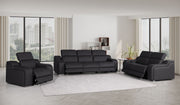 1116 - 6-Piece Modular Power Reclining Sofa, Loveseat & Chair Set In With 6 Power Recliners & Power Headrests - R&R Furniture Gallery (Fountain Valley, CA)