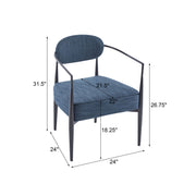 Modern Upholstered Accent Armchair With Pocket Spring Seat - R&R Furniture Gallery (Fountain Valley, CA)