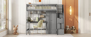 Loft Bed With Bookshelf, Drawers, Desk, And Wardrobe - R&R Furniture Gallery (Fountain Valley, CA)