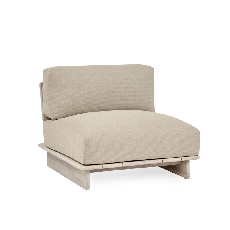 Livia - Outdoor Armless Chair - Taupe - R&R Furniture Gallery (Fountain Valley, CA)