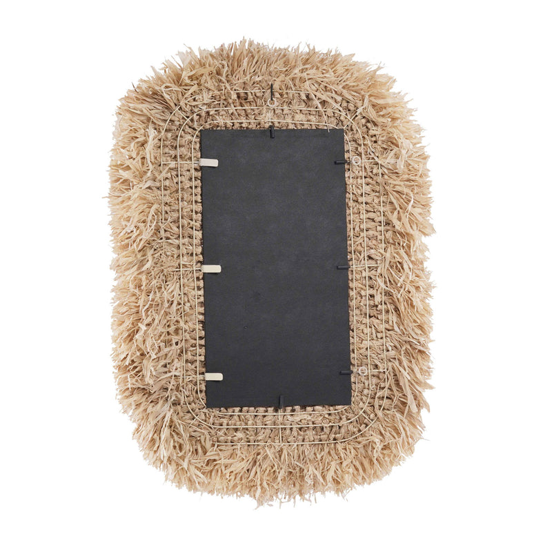 Palm - Sisal Rectangular Wall Mirror - Natural - R&R Furniture Gallery (Fountain Valley, CA)