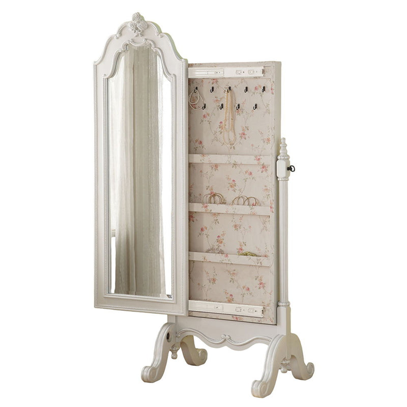 Edalene - Jewelry Armoire - Pearl White - R&R Furniture Gallery (Fountain Valley, CA)