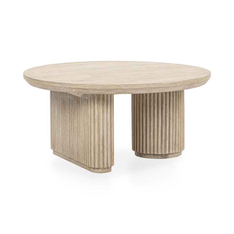 Vander - Solid Wood Round Coffee Table - R&R Furniture Gallery (Fountain Valley, CA)