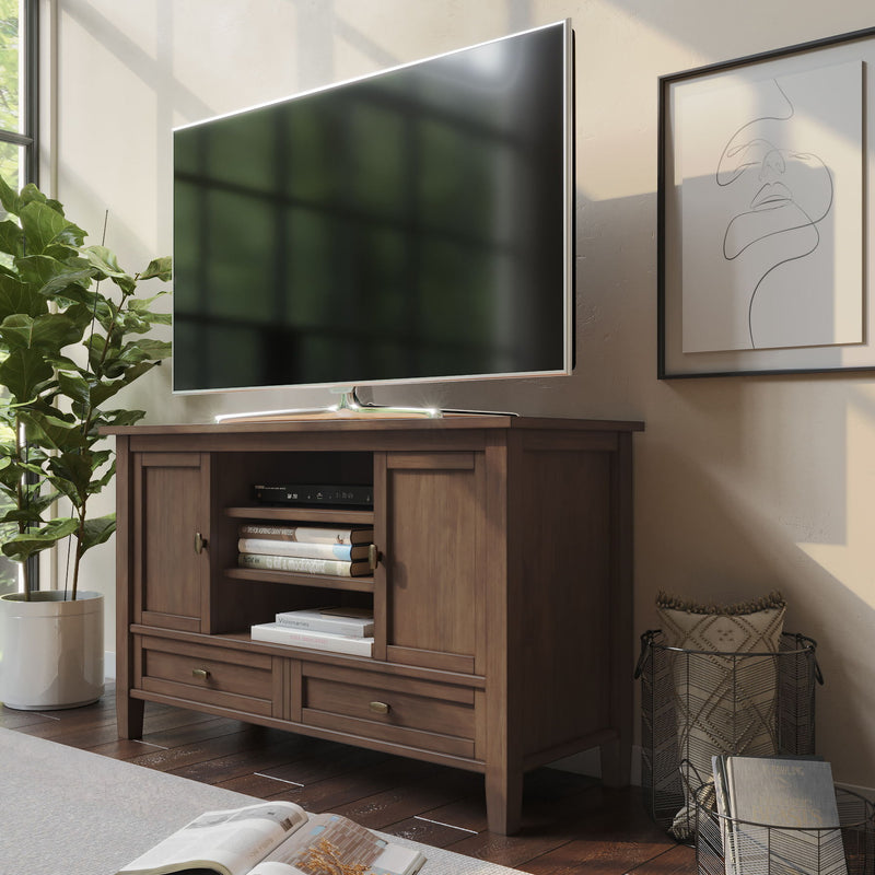 Warm Shaker - TV Media Stand Handcrafted - R&R Furniture Gallery (Fountain Valley, CA)