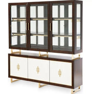 AICO Belmont Place Buffet with China Top in Espresso image