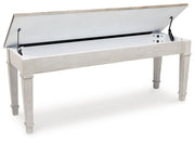 Skempton - Storage Bench - White - R&R Furniture Gallery (Fountain Valley, CA)