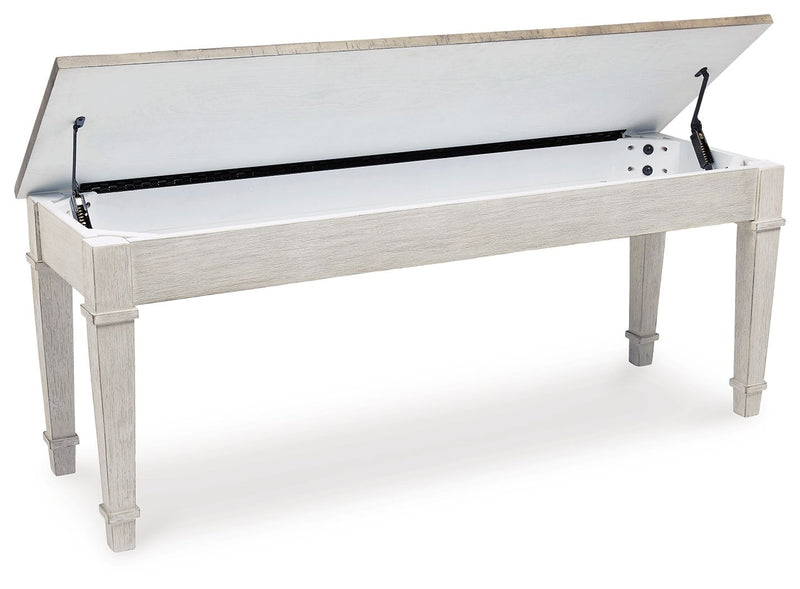 Skempton - Storage Bench - White - R&R Furniture Gallery (Fountain Valley, CA)