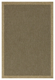 Earth - 5'3" X 7'3" Indoor, Outdoor Area Rug, Polypropylene - Jute / Black - R&R Furniture Gallery (Fountain Valley, CA)
