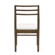 Noble House farmhouse style dining chair set with ladder back design, natural wood finish, and sturdy construction for rustic dining rooms.