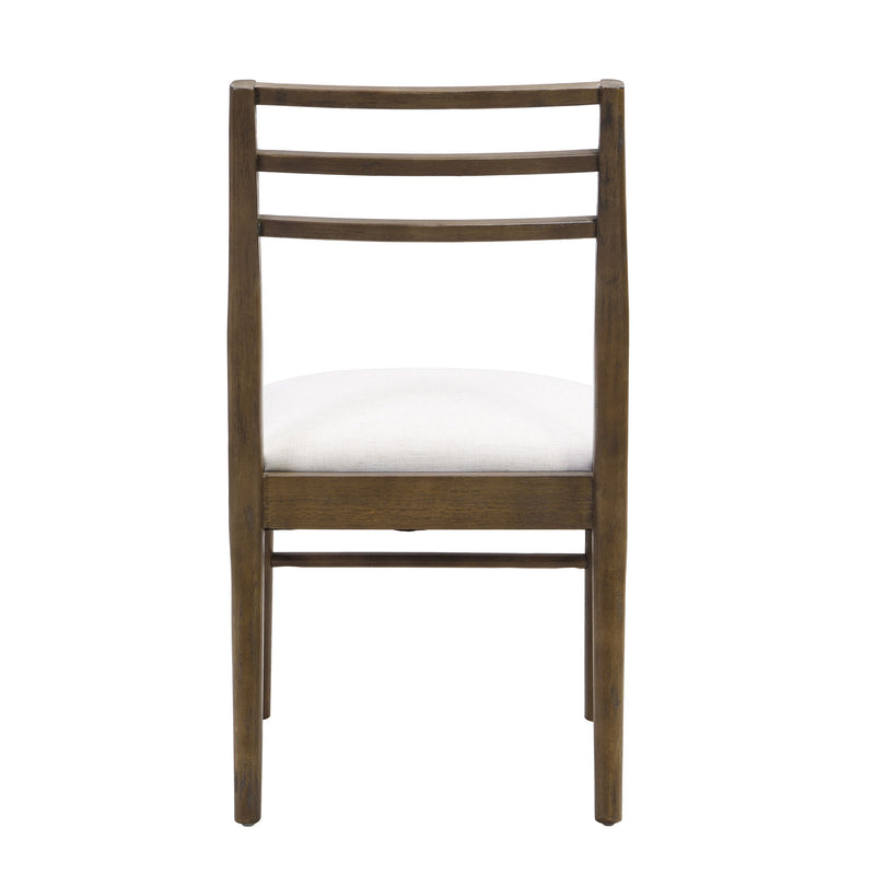 Noble House farmhouse style dining chair set with ladder back design, natural wood finish, and sturdy construction for rustic dining rooms.