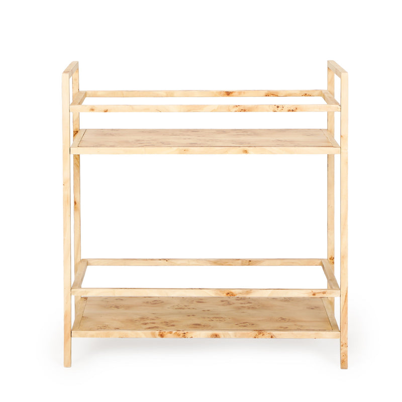 Destin - Burl Designer Bar Cart - Natural - R&R Furniture Gallery (Fountain Valley, CA)