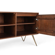 Hunter - TV Media Stand - Umber Brown Stain - R&R Furniture Gallery (Fountain Valley, CA)