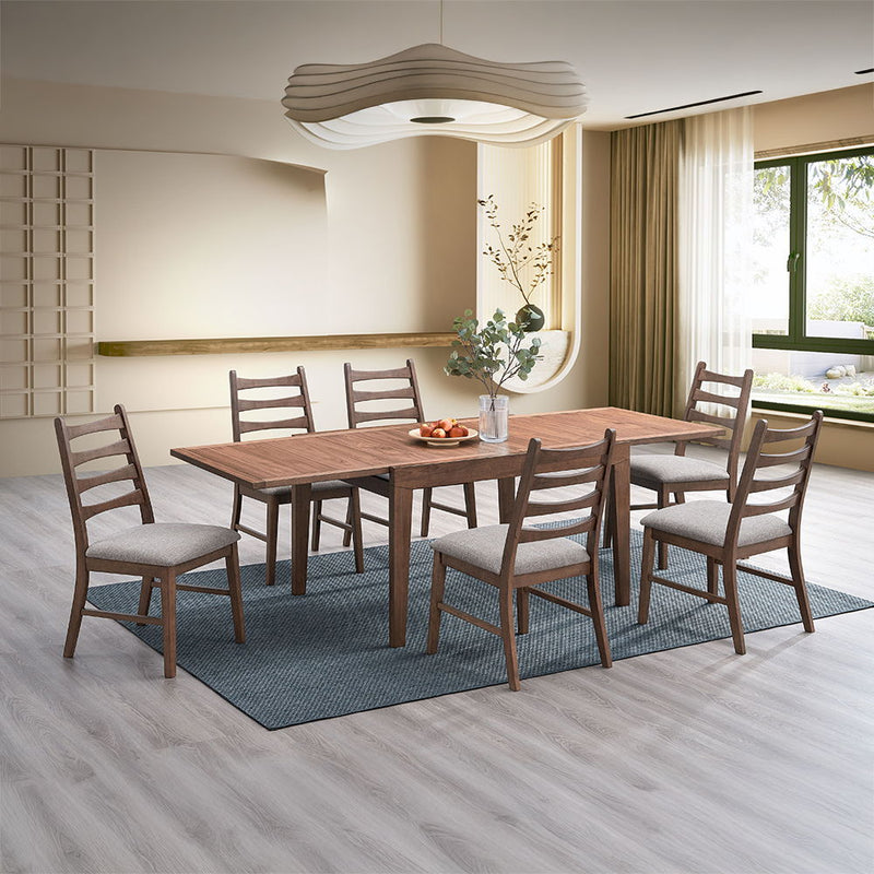 Mayah - Dining Table - Walnut - R&R Furniture Gallery (Fountain Valley, CA)