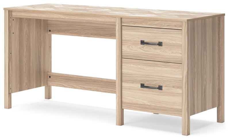 Battelle - Home Office Desk - Tan - R&R Furniture Gallery (Fountain Valley, CA)