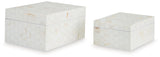 Aldenburg - Box Set (Set of 2) - Cream - R&R Furniture Gallery (Fountain Valley, CA)