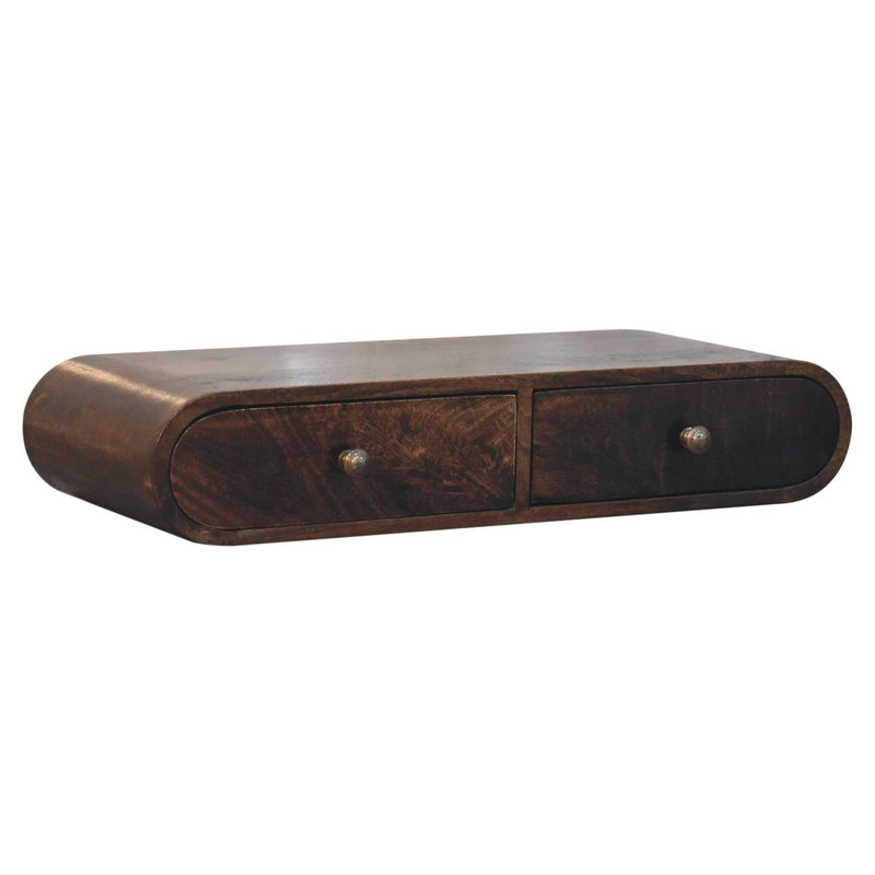 Wall Mounted Console Table - Walnut - R&R Furniture Gallery (Fountain Valley, CA)
