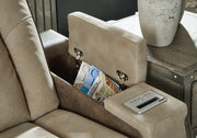 Next-Gen Durapella - Pwr Recliner/Adj Headrest - R&R Furniture Gallery (Fountain Valley, CA)
