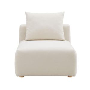 Hangover - Linen Modular Armless Chair - Cream - R&R Furniture Gallery (Fountain Valley, CA)