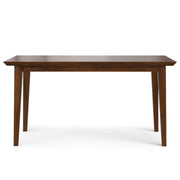 Contemporary Colby dining table by Simpli-Home with a sleek wooden surface and modern design for dining rooms.