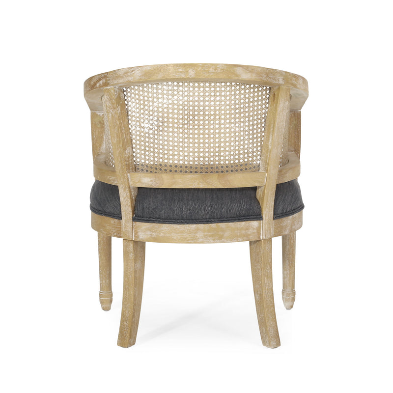 Curved Backrest Accent Chair - R&R Furniture Gallery (Fountain Valley, CA)