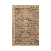 Classic Home Luxor Cairo hand-knotted rug with intricate geometric patterns, woven in warm earthy tones for elegant home decor.