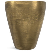 Cavan - Cast Aluminum Side Table - Antique Brass - R&R Furniture Gallery (Fountain Valley, CA)