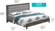 Transitional Modern Design Bed - R&R Furniture Gallery (Fountain Valley, CA)