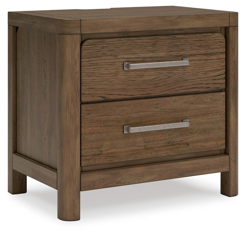 Cabalynn - Two Drawer Night Stand - Light Brown - R&R Furniture Gallery (Fountain Valley, CA)