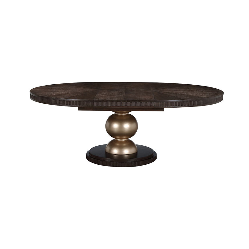 West Kensington - Oval Dining Table - Medium Espresso - R&R Furniture Gallery (Fountain Valley, CA)