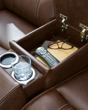 Knightington - Power Reclining Loveseat With Audio Seating - R&R Furniture Gallery (Fountain Valley, CA)