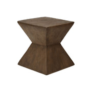 8th Street contemporary accent table for indoor or outdoor use, featuring a sleek design with a round tabletop and modern legs.