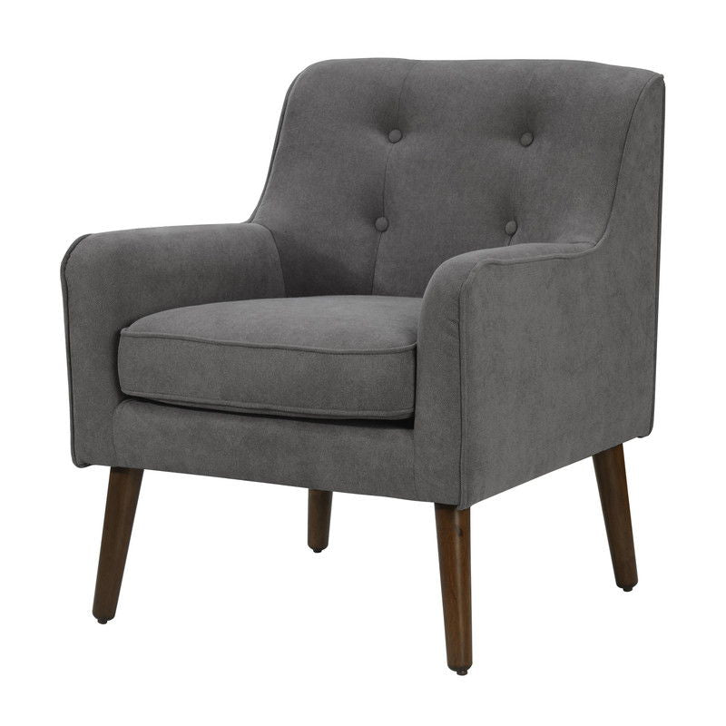 Ryder - Mid Century Modern Woven Fabric Tufted Armchair - R&R Furniture Gallery (Fountain Valley, CA)