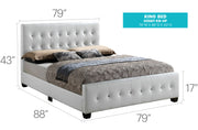 Stylish Transitional Bed - R&R Furniture Gallery (Fountain Valley, CA)